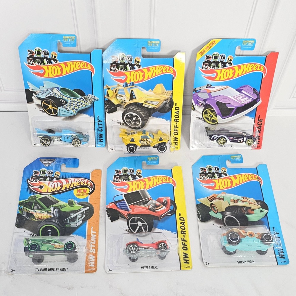 Hot Wheels Off Road Racing Lot of 6 Meyers Manx Quicksand Super Blitzen Carded